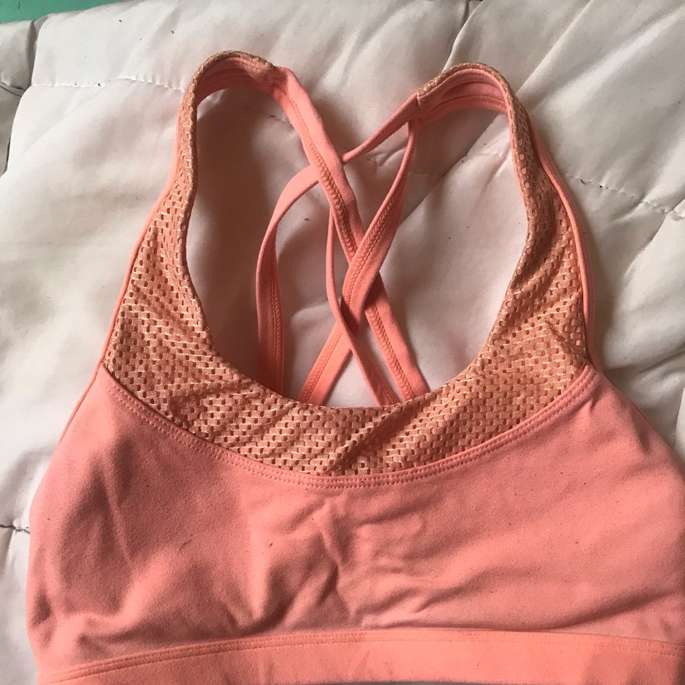 Lorna Jane orange sport bra